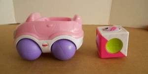 Fisher Price Pink Roller Block Convertible Car Shake and Roll P4 - Picture 1 of 6