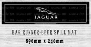 BAR RUNNER Aussie Beer Spill Mats 890mm X 240mm Jaguar Bar Man Cave Pub Rubber - Picture 1 of 5