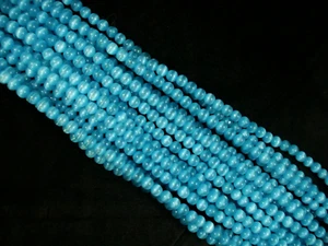 Cats Eye Beads 4mm Turquoise 38cm Strand Spacer DIY Jewellery - Picture 1 of 1