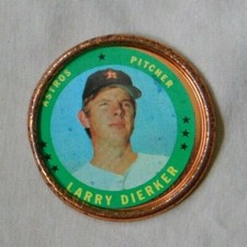 1971 Topps Coins Larry Dierker Houston Astros