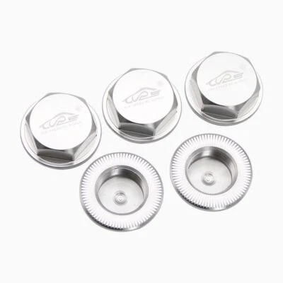 5pcs Wheel Nut Cap 24mm Silver for 1/5 RC HPI BAJA 5B 5T 5SC RV King Motor US - Image 1 of 4