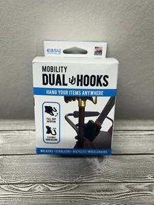Easy to Use Products Mobility Dual Hooks - Bag Cane or Light Holder- NEW IN BOX - Picture 1 of 3