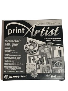 Print Artist 2003 Print Kit Deluxe PC CD desktop project publishing tools! 6CDs - Picture 1 of 2