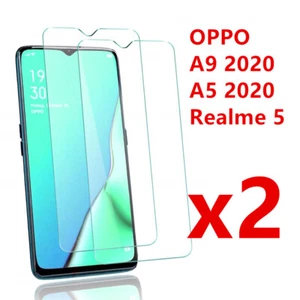 Vitre Protection Film Ecran Verre trempé pour OPPO A9 2020/ A5 2020/ Realme 5 - Photo 1/11