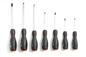 7tlg Philips/Schlitz Schlagschrauber Set Magnetspitze montiert ganzer Griff - Bild 1 von 6
