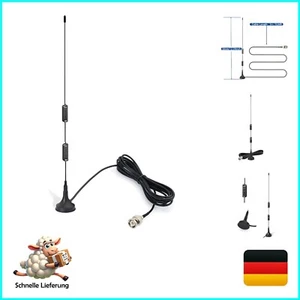 Antena skanera policyjnego VHF UHF ze stopką magnetyczną i długością kabla 3m - wtyczka bnc - Zdjęcie 1 z 11