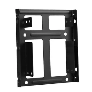 2.5 to 3.5 inch Hard Drive Bracket Two SSD HDD Mount Adapter Metal Frame Tray - Picture 1 of 8