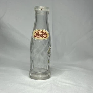 Vintage Mini Pepsi-Cola Glasflasche - 4 1/4 Zoll hoch - Bild 1 von 3