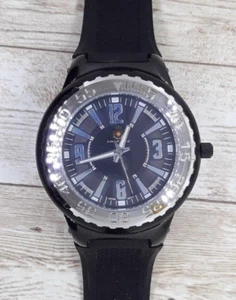 LOUIS RICHARD Pendragon Men's Watch Black Case Black Dial, Silver Indexes 53mm - Picture 1 of 5
