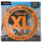 D'addario Exl110-7 Reg Light Xl Nickel 7-String Electric Guitar Strings 10-59
