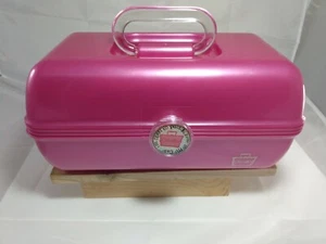 Caboodles Hot Pink klassischer Kosmetik Make-up Reisekoffer - Bild 1 von 7