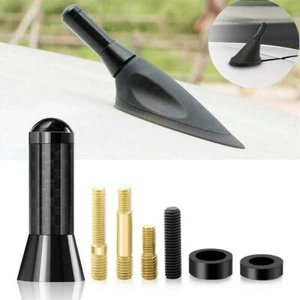 Antena de mástil rechoncho corto de aluminio de fibra de carbono de 3,5 cm con tornillo universal - Imagen 1 de 16