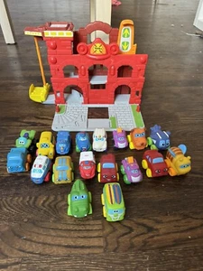 Lot Of Tonka Chuck  And Friends And Unbranded  Soft Mini Cars With Fire Station - Picture 1 of 12