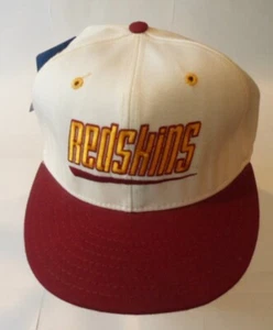 Sombrero ajustado vintage del equipo Washington Redskins NFL con doble logotipo - talla 7 1/4 con etiqueta - Imagen 1 de 7