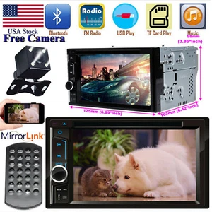 For 2004-2016 FORD F150/250/350/450/550 2 Din CD/DVD USB Radio Stereo +HD CAMERA - Picture 1 of 12