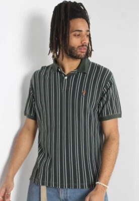 Vintage Chaps Ralph Lauren 90's Heavy Polo Shirt - Green - Size Large L -A3 - Image 1 of 4