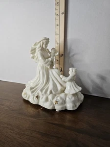 ​Statuina carillon vintage Maria e Gesù Bambino "È così dolce fidarsi di Gesù" - Foto 1 di 12