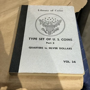 Vintage Type Set of US Coin Album Part 2 Library of Coins Quarters-Dollars Empty - Bild 1 von 14