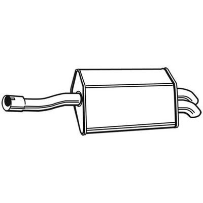 WALKER Silenziatore Marmitta Posteriore per Mercedes Benz Classe C - Immagine 1 di 2