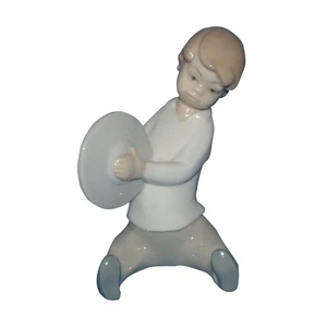 Lladró Figurine, 4613 Boy w/Cymbal (ln) - Picture 1 of 3