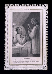 santino merlettato-holy card-canivet*LETAILLE pl.347 LA BUONA MORTE - Imagen 1 de 1