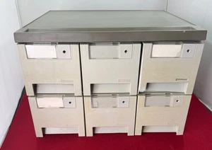 Caja de disquetes de 6 cajones de 3,5" con divisores que tiene capacidad para aprox. ¡300 discos! - Imagen 1 de 5