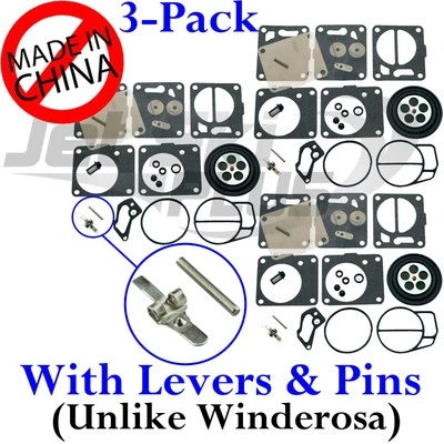 Yamaha 3 Pack Triple Mikuni Carb Rebuild Kit Wave Venture Wave Raider 1100 - Image 1 of 4