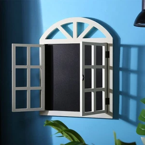 Wood Blinds Message Board Chalkboard Rustic Blank Window Wall Prompt Board - Picture 1 of 20