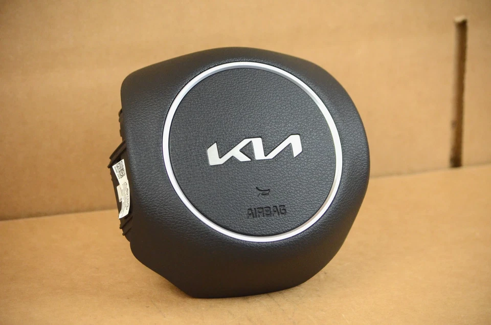 Airbag de volante dianteiro esquerdo Kia Sportage 23-25 preto original do fabricante - Imagem 1 de 4