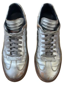 Alexander Wang silver distressed sneaker size EU 38 W 7.5-8 - Picture 1 of 7