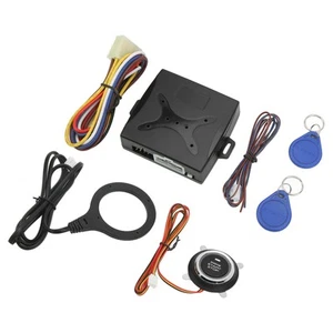 Car Car Push To Start Ignition Kit Smart Engine Start Stop Button Keyless Go - Photo 1 sur 12