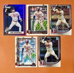 LUKE KEASCHALL (RC) 2025 Topps #U90-1, #US16, #H189, Bowman Chrome #61 MOJO+Base - Imagen 1 de 2