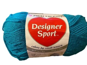 6 MATASSINE nuove con etichette Lagoon Red Heart Designer filato sportivo 3 once Lotto senza tinture - Foto 1 di 1