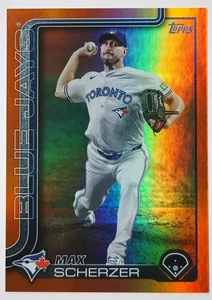 2025 Topps Series 2 Max Scherzer #686 Orange Foil /25 - Bild 1 von 3