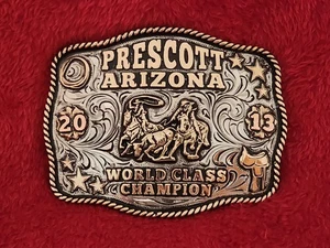 Team Roping Rodeo Championship Trophy Gürtelschnalle☆PRESCOTT ARIZONA☆2013☆484 - Bild 1 von 16