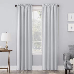 Sun Zero Blackout Curtain Rod Pocket Panel 40"x63"-95" Thermal Multi Colors - Picture 1 of 30