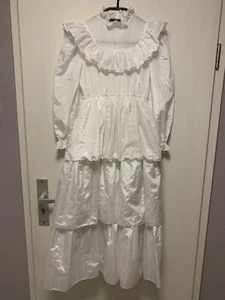 C&A Kommunionkleid mit Streifen aus den 90iger, Gr. 140 - Bild 1 von 8