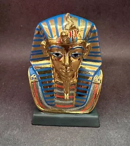 Vintage Franklin Mint Gold Grabmaske Tutanchamun Büste Figur - Bild 1 von 6