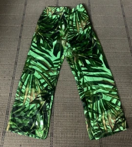ZARA TROPICAL PRINT HIGH RISE PANTS USA SIZE LARGE - Picture 1 of 7