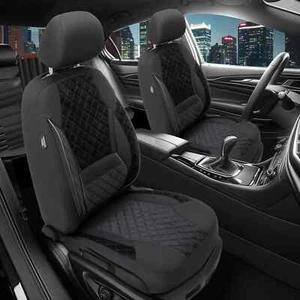 2x Fundas de asiento adecuadas para Audi A1 8X desde 2010-2018 en negro | PRIME - Imagen 1 de 13
