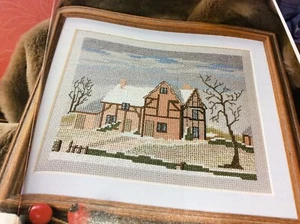 (G18) Tudor Cottage & Snowdrop Cross Stitch Chart - Picture 1 of 2