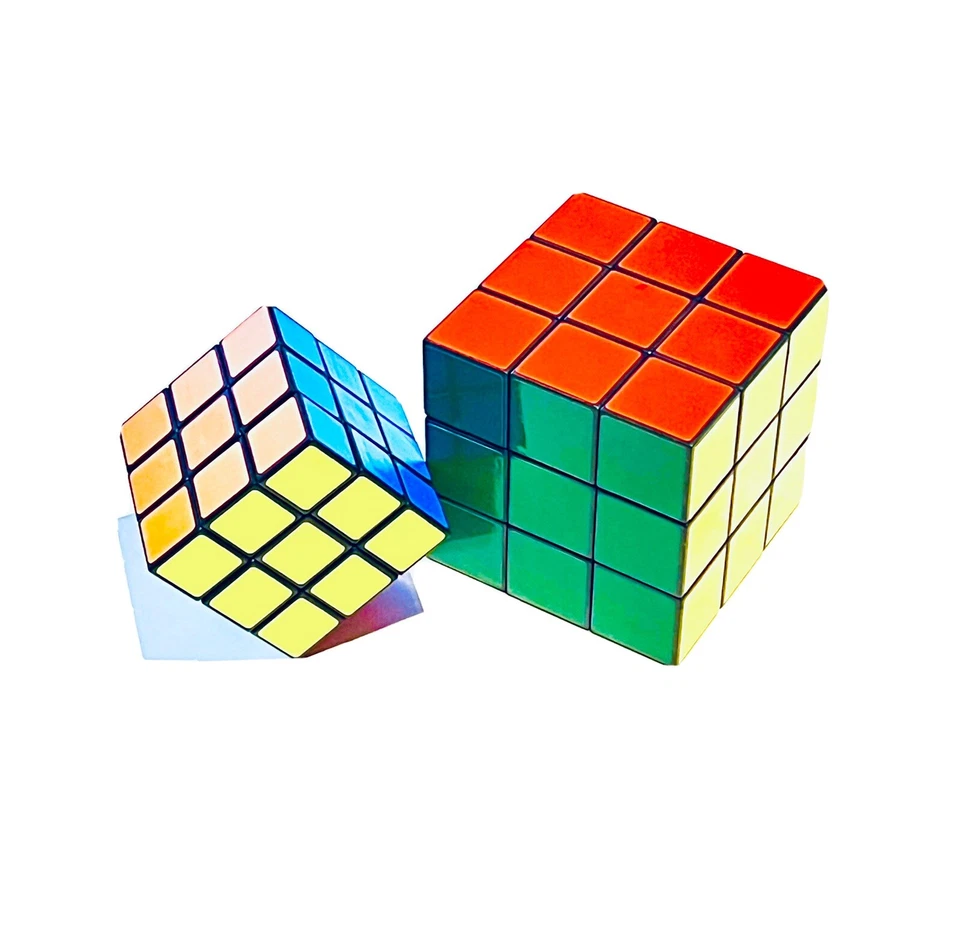 10x Zauberwürfel 6x6cm  Zauber Würfel 80er Jahre Kult Dreh Puzzle Magic Würfel - Bild 1 von 4