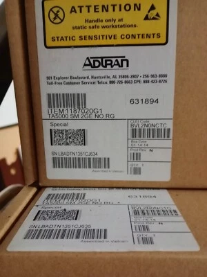 ADTRAN TOTAL ACCESS SWITCH MODULE 2GE NO RG(1187020G1 ), NEW SURPLUS/NOB!!! - Image 1 of 4