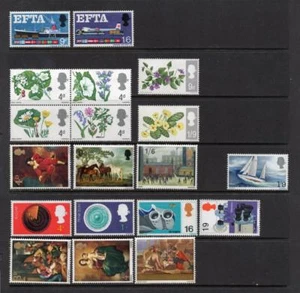 GB MNH 1967 JUEGOS CONMEMORATIVOS - AÑO COMPLETO - Imagen 1 de 1