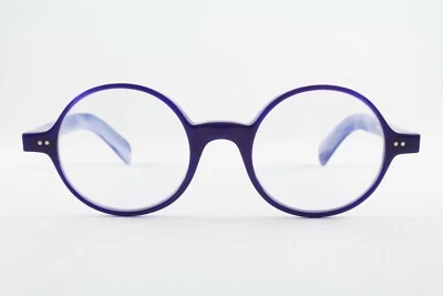 Raro Auténtico Morgenthal Frederics Dom 332 Azul Púrpura 49mm Gafas Francia Foto 1 de 4