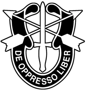 De Oppresso Liber sticker VINYL DECAL Military United States Army Special Forces - Picture 1 of 12