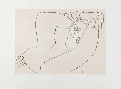 Pablo Picasso "Femme Couchee" 1982 | Litografía firmada por Marina Picasso | Cubismo Foto 1 de 4