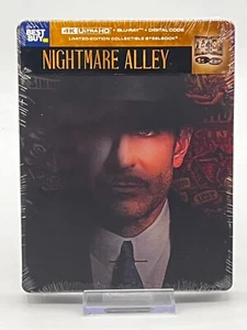 Nightmare Alley 4K Steelbook (UHD, Blu-ray, Digital) Sealed - Free Box S&H - Picture 1 of 4