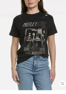 Motley Crue Home Sweet Home LARGE Damen T-Shirt oversized Crew distress��ed - Bild 1 von 6