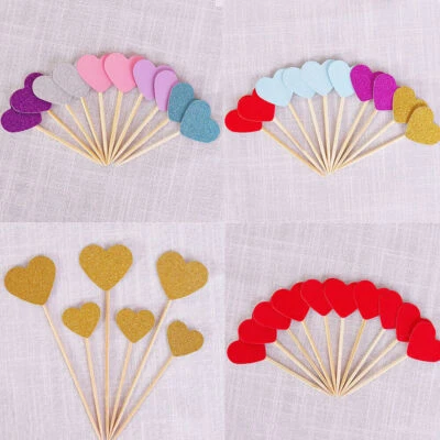 1X Liebe eßbar Torten-Bild Party Deko Geburtstag Geschenk-Idee Herz - Bild 1 von 4